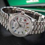 Rolex Platinum and diamonds Referance 128396