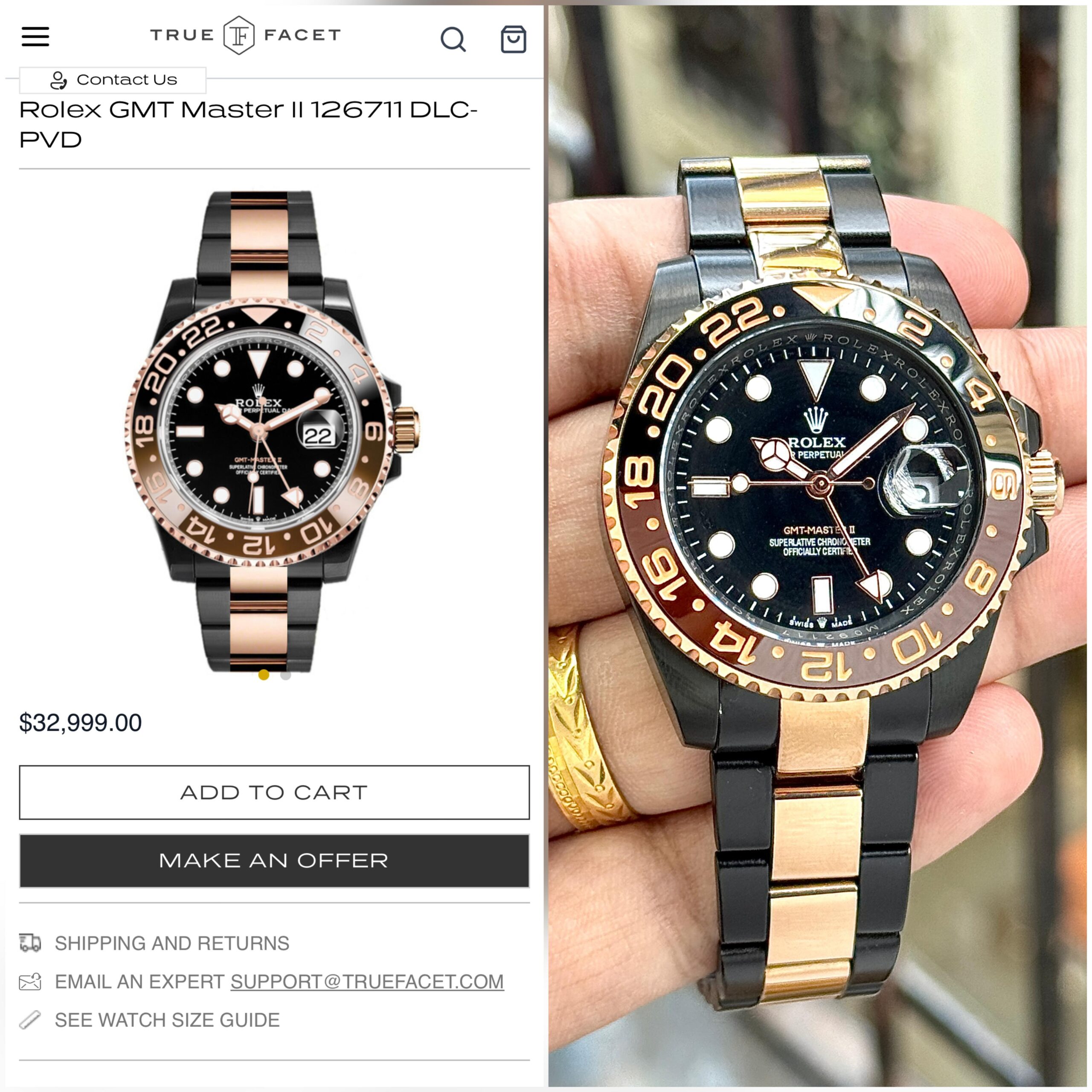Rolex Gmt Master Black Dial