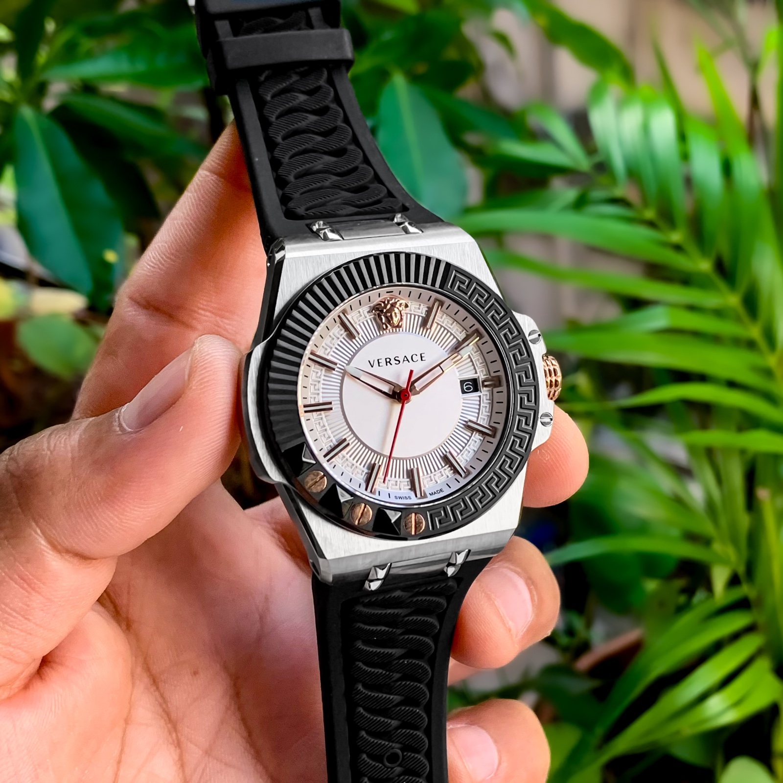 Versace Chain Reaction White Dial - Luxury Watchman