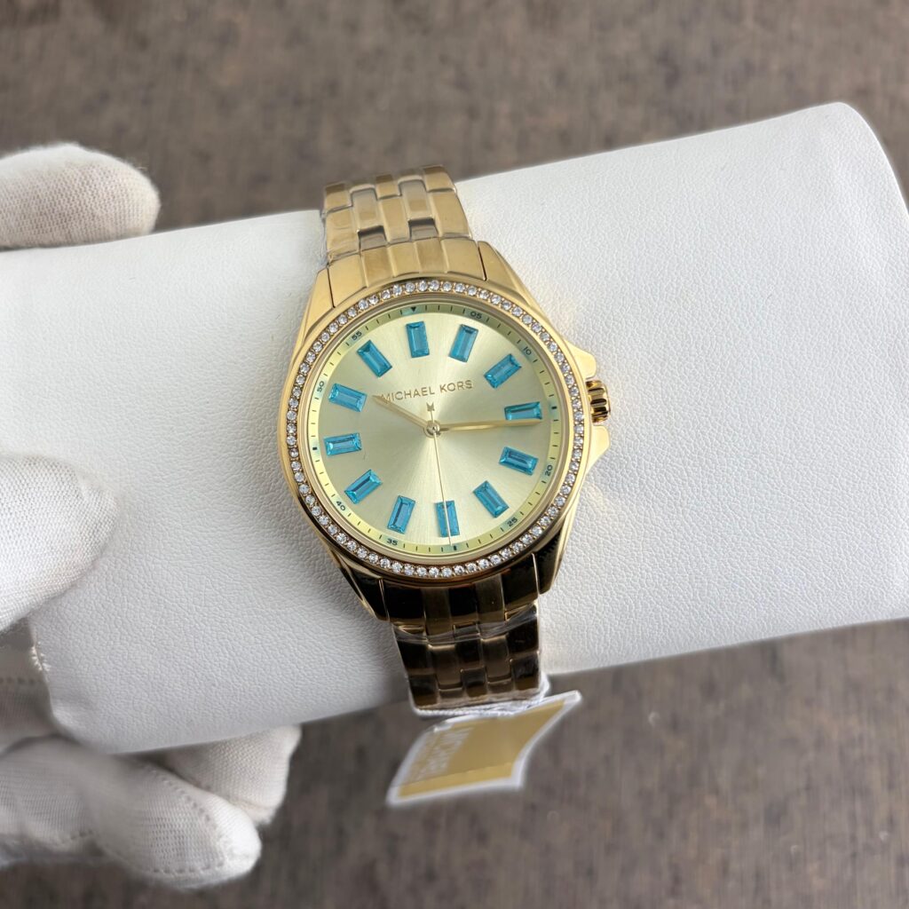 Michael Kors Mini Pilot Pavé Gold-Tone - Luxury Watchman
