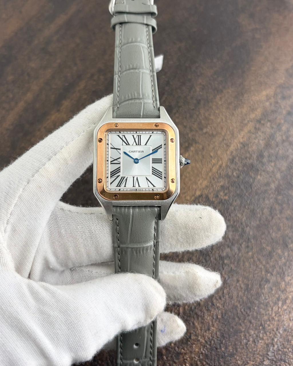 Cartier Santos Dumont Lacquer Square Dial - Luxury Watchman