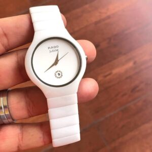 Rado Round Ceramic White Quartz
