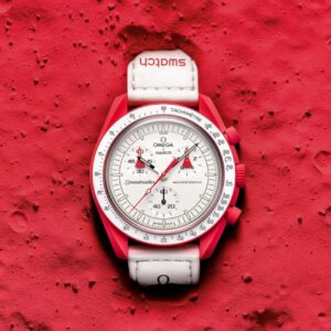 Omega × Swatch Bioceramic Red & White