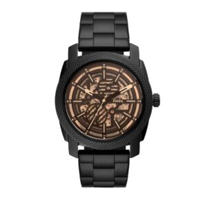 Fossil Skeleton Black Dial Automatic
