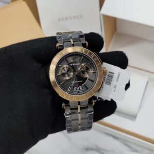 Versace Aion Grey Dial Chronograph 45mm