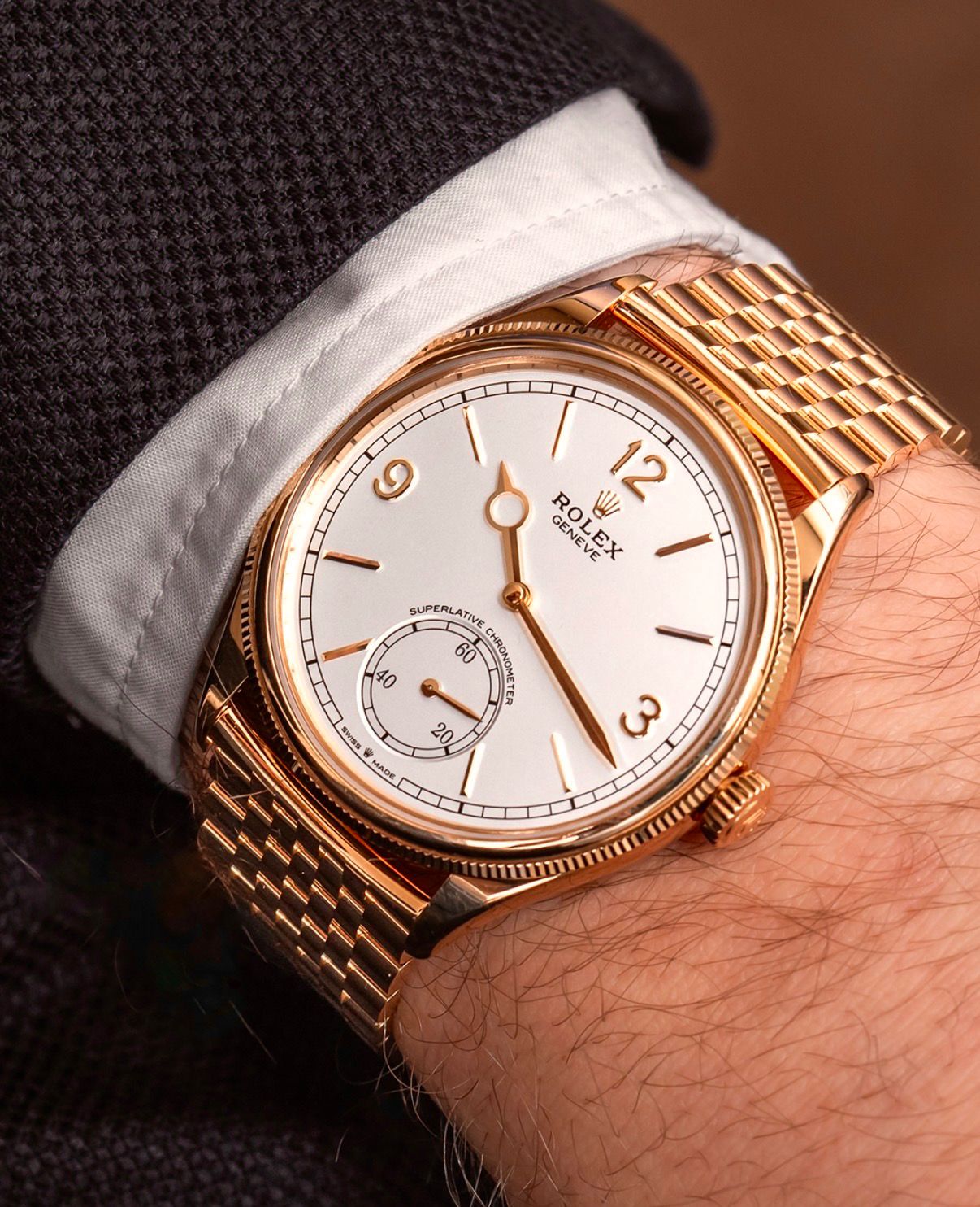 Rolex Geneve White Dial Automatic - Luxury Watchman