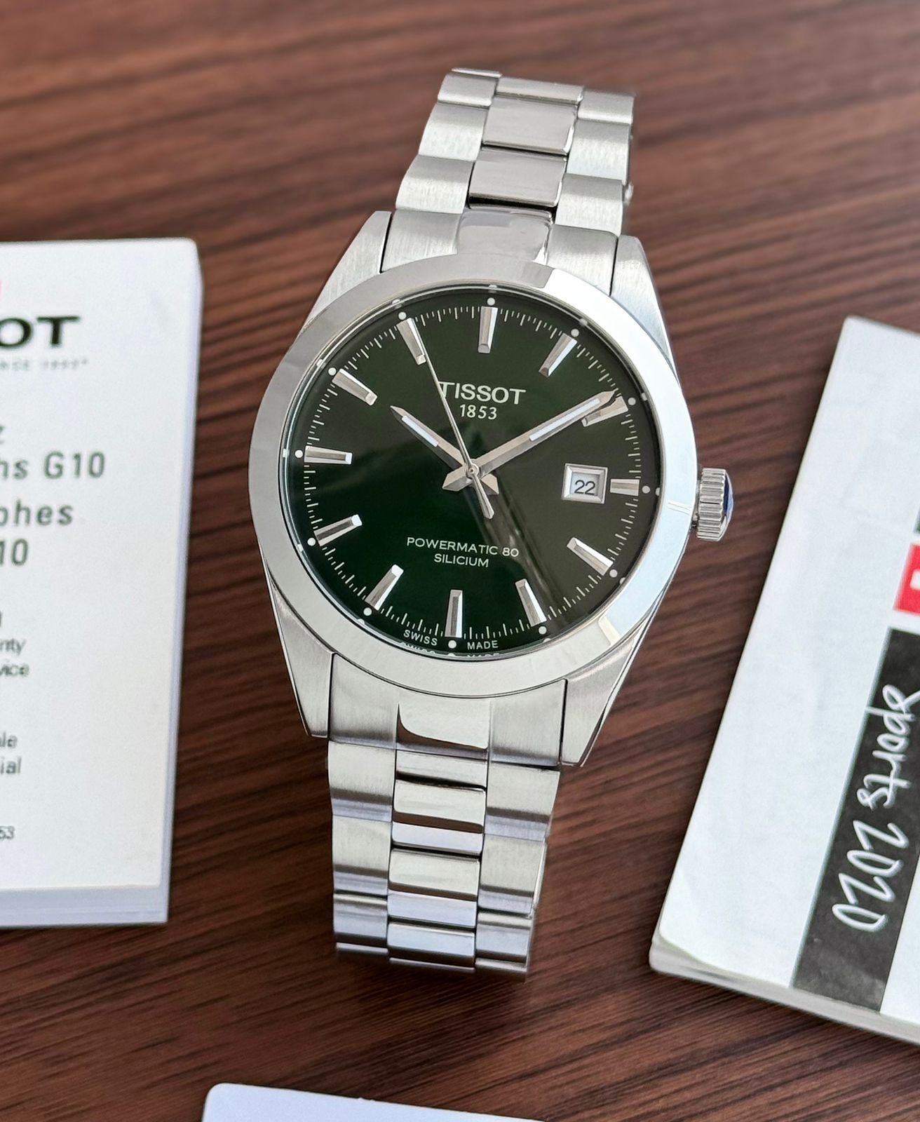Tissot T-Classic Green Dial Automatic - Luxury Watchman