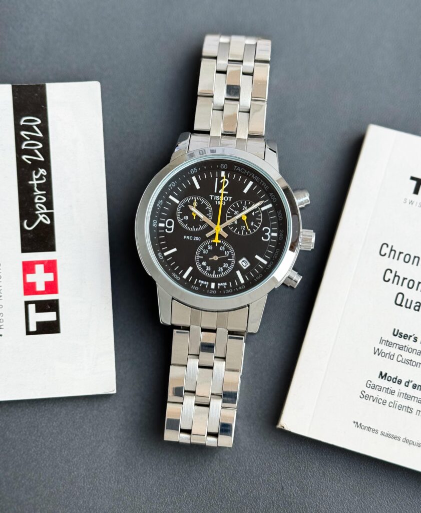 Tissot PRC Black Dial Quartz - Luxury Watchman