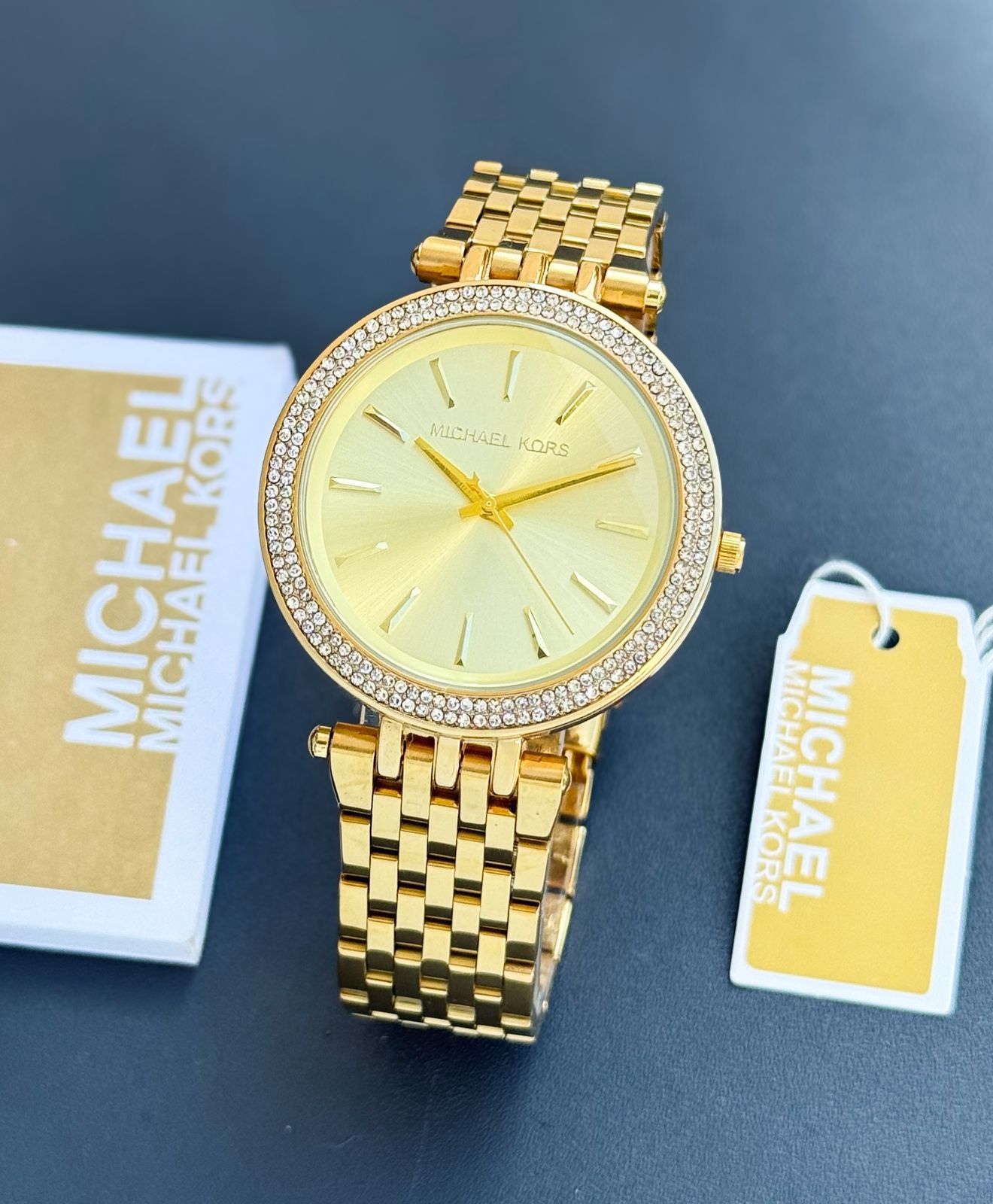 Michael Kors Darci Gold-Tone Mother of Pearl - Luxury Watchman